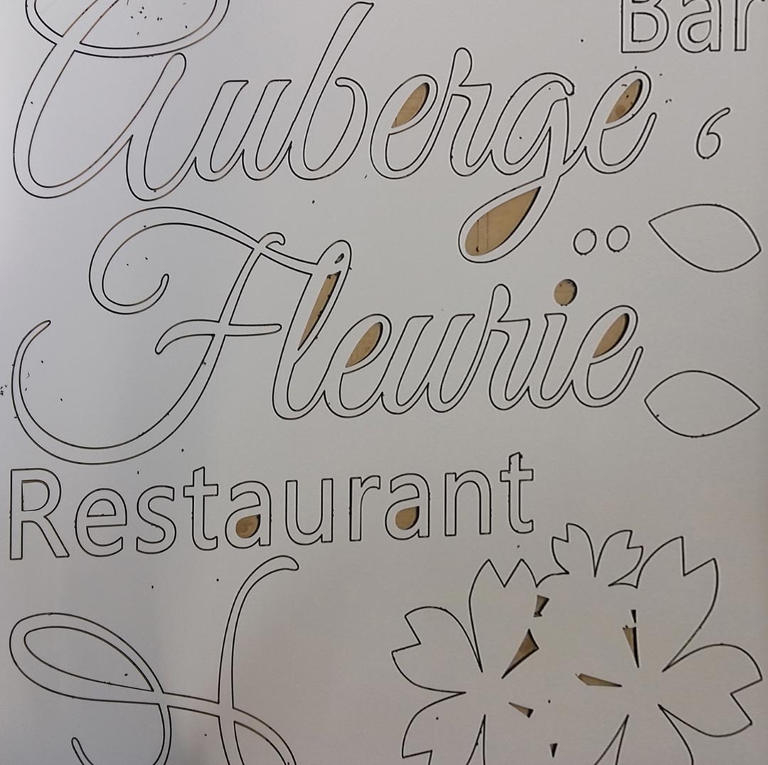 Panneau auberge restaurant